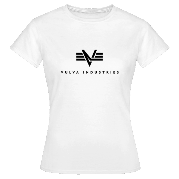 Vulva Industries Frauen T-Shirt Black Logo