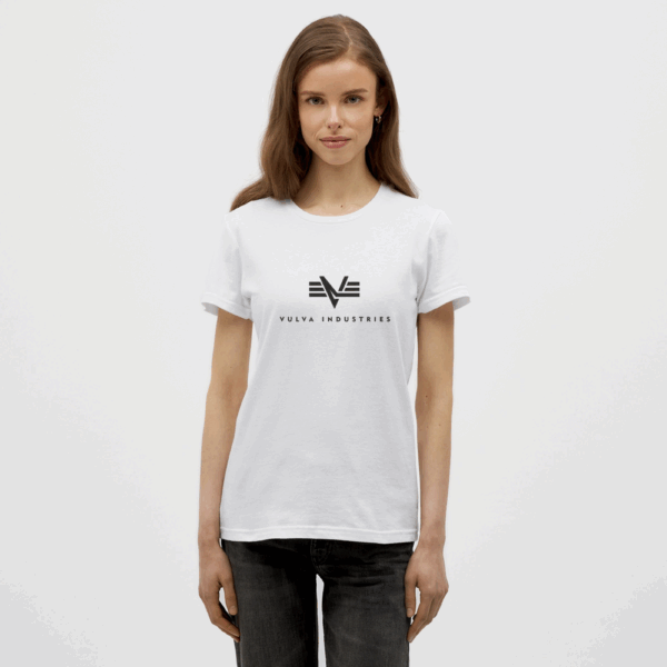 Vulva Industries Frauen T-Shirt Black Logo – Bild 2