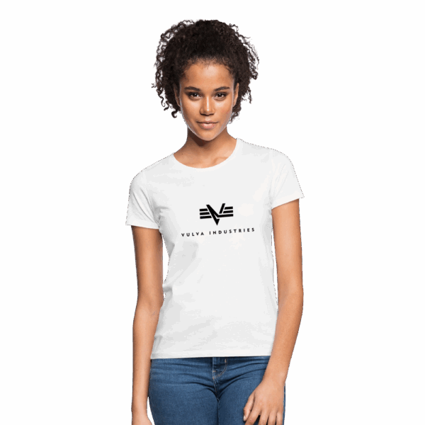 Vulva Industries Frauen T-Shirt Black Logo – Bild 3