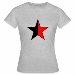 Schwarz Roter Stern Frauen T-Shirt