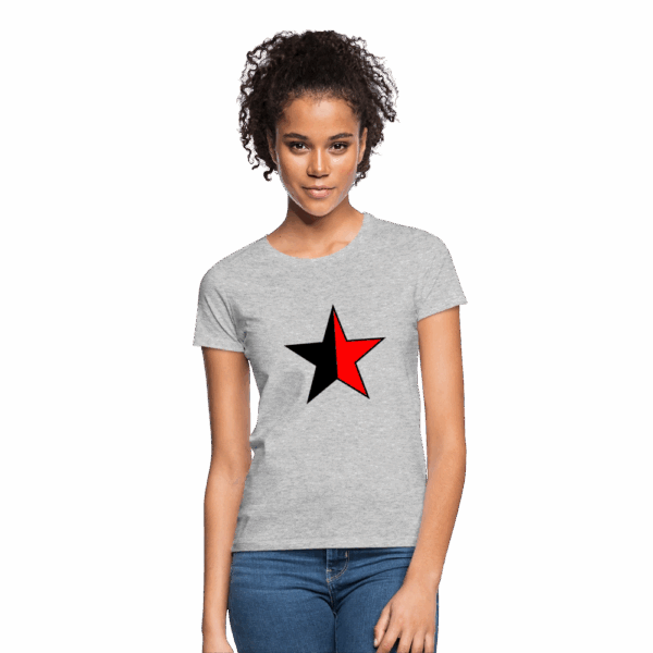 Schwarz Roter Stern Frauen T-Shirt – Bild 3