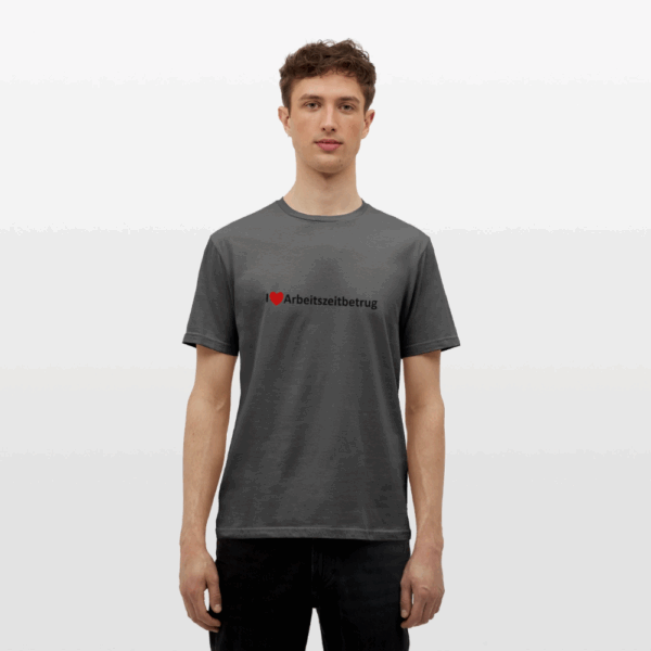 I Love Arbeitszeitbetrug Männer T-Shirt – Bild 2